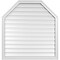 Ekena Millwork Octagonal Top Surface Mount PVC Gable Vent w/ 2"W x 1-1/2"P Brickmould Frame, 38"W x 40"H GVPOT38X4002SF - alternate 1
